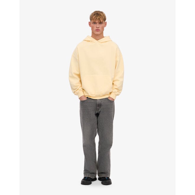 Organic Oversized Hood in Soft Yellow