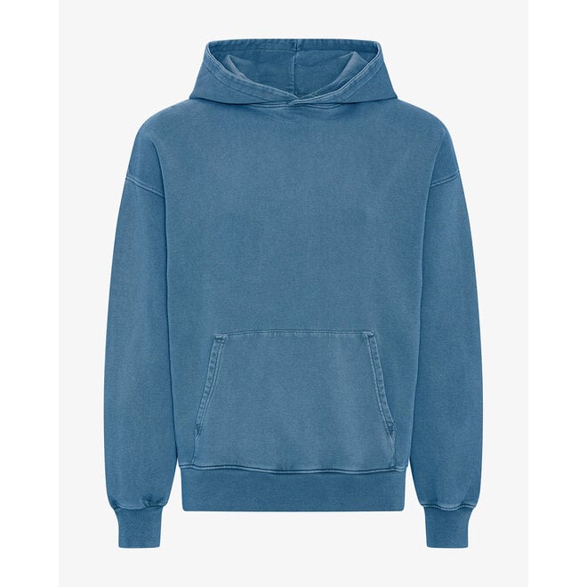 Organic Oversized Hood in Faded Indigo