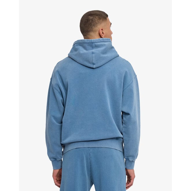 Organic Oversized Hood in Faded Indigo
