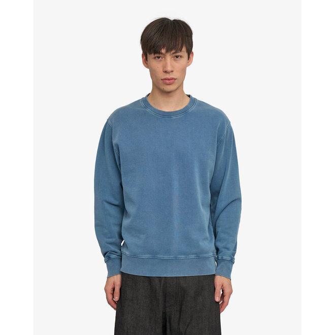 Classic Organic Crew in Faded Indigo