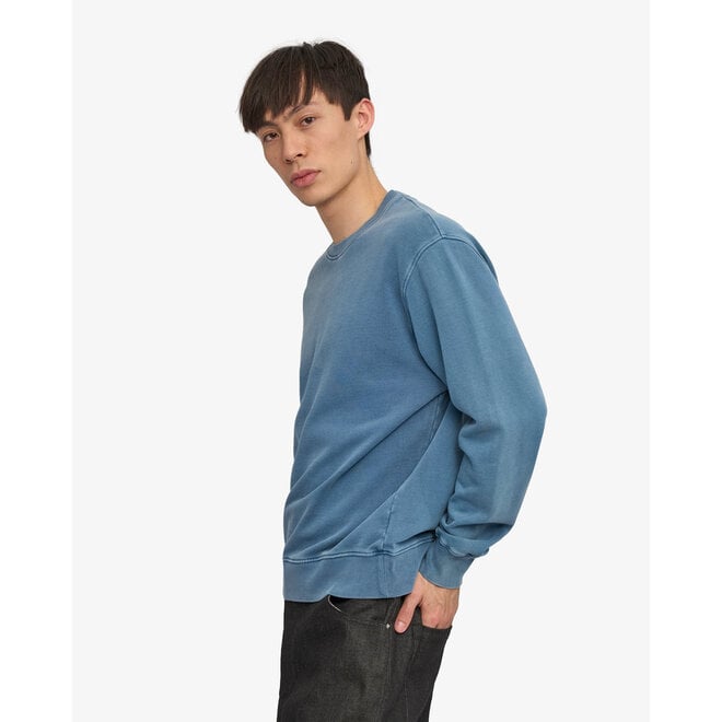 Classic Organic Crew in Faded Indigo