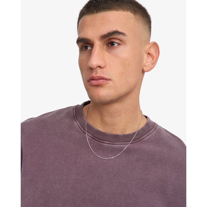 Classic Organic Crew in Faded Grape
