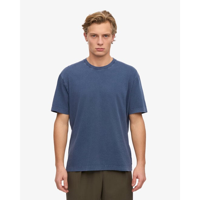 Oversized Organic T-Shirt in Neptune Blue
