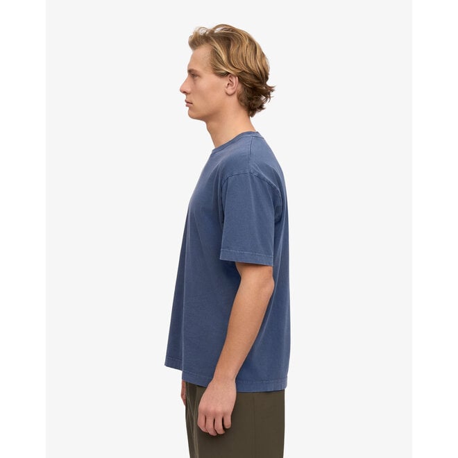 Oversized Organic T-Shirt in Neptune Blue