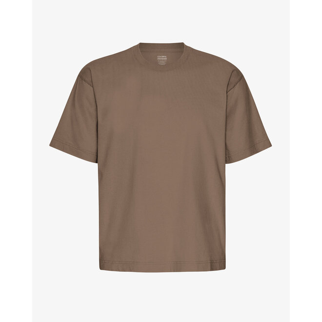 Oversized Organic T-Shirt in Cedar Brown