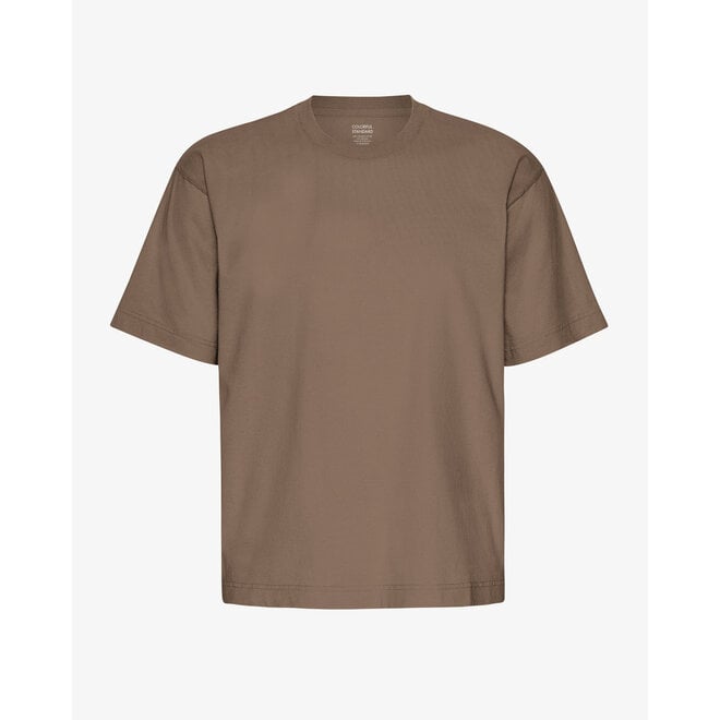 Oversized Organic T-Shirt in Cedar Brown