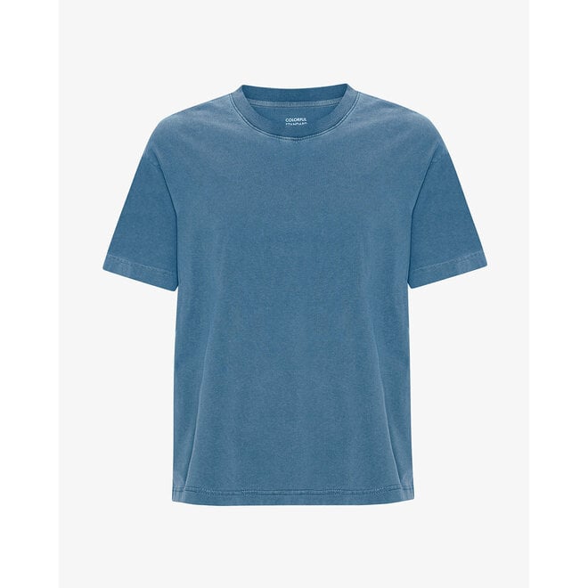Oversized Organic T-Shirt in Faded Indigo