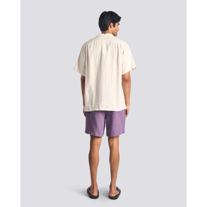 Linen Leisure Short in Grape