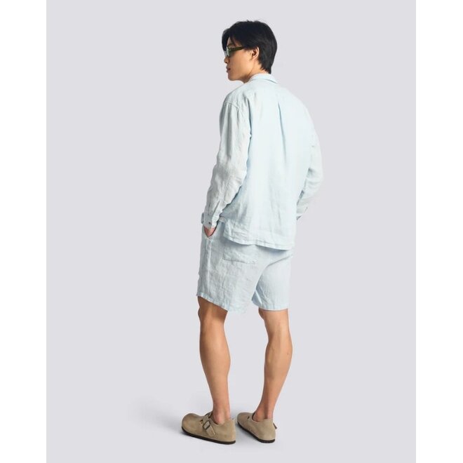 Linen Leisure Short in Sky Blue