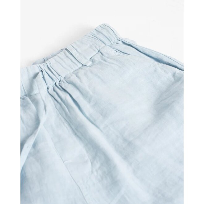 Linen Leisure Short in Sky Blue