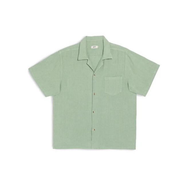 Linen Camp Shirt in Sage