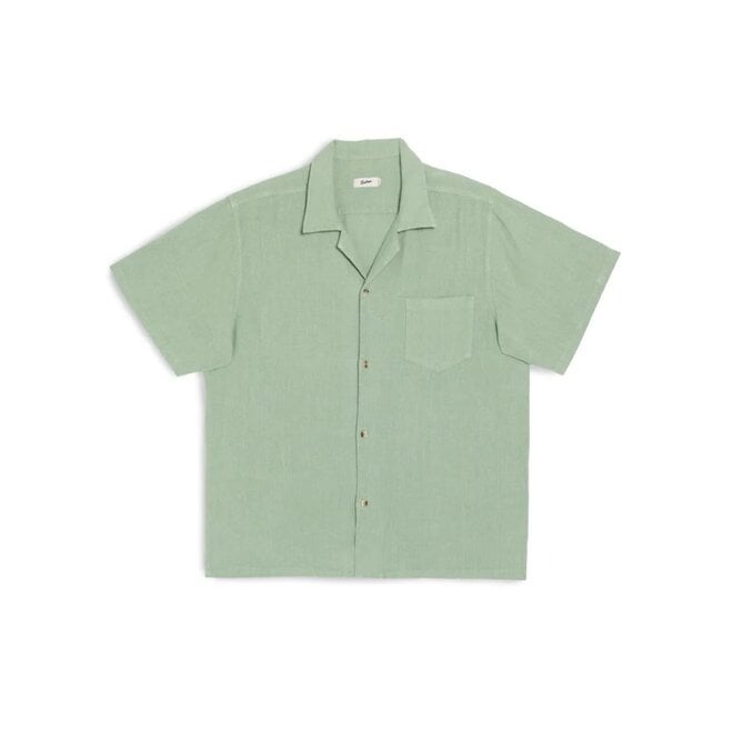 Linen Camp Shirt in Sage