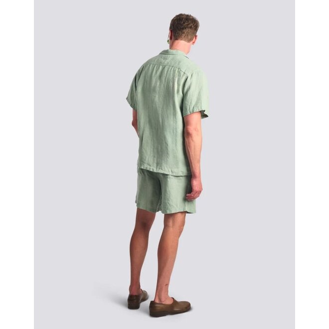 Linen Camp Shirt in Sage