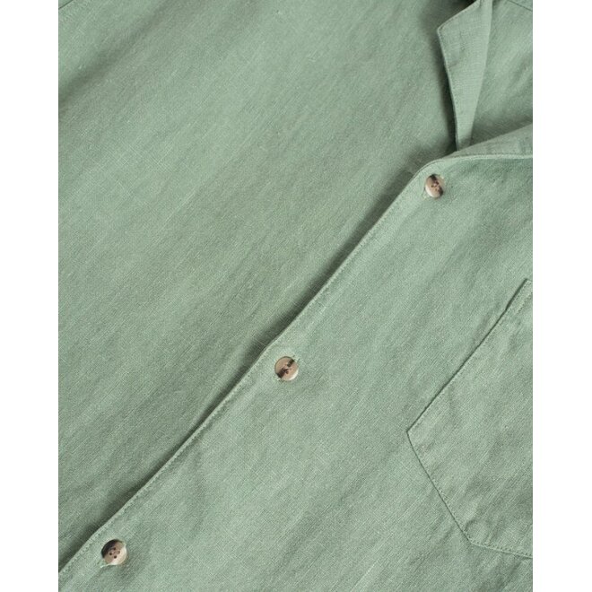 Linen Camp Shirt in Sage