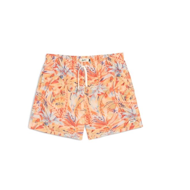 Macaw Jungle Swim Trunk in Red