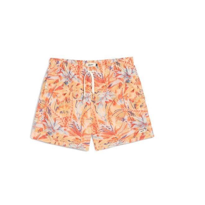 Macaw Jungle Swim Trunk in Red