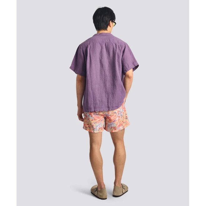 Macaw Jungle Swim Trunk in Red