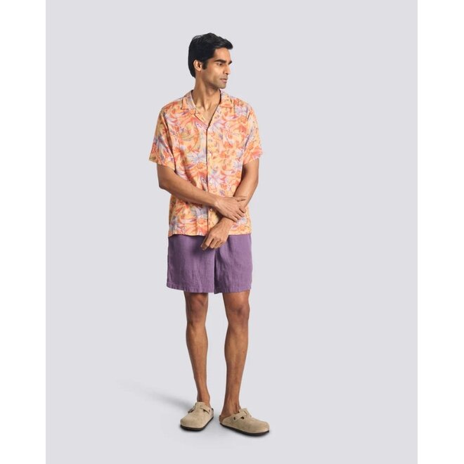 Macaw Jungle Camp Shirt in Red