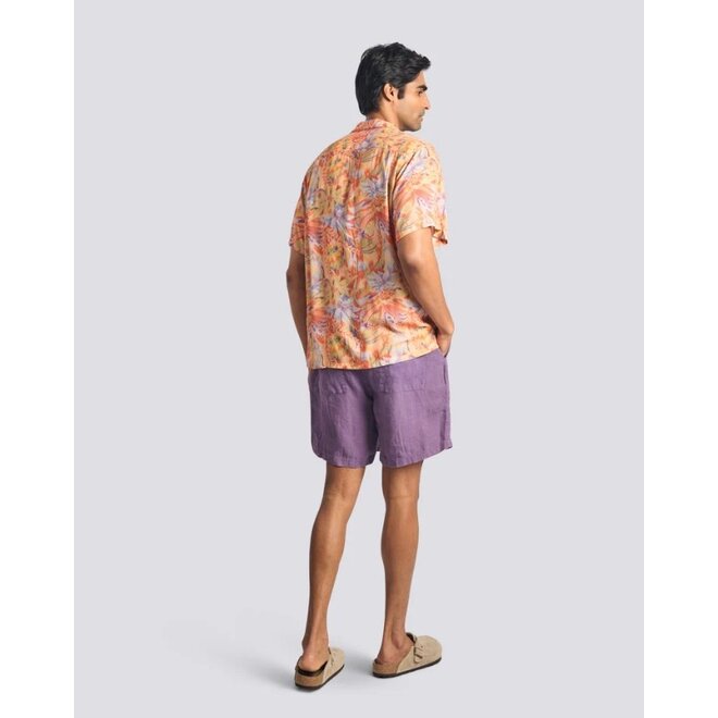 Macaw Jungle Camp Shirt in Red
