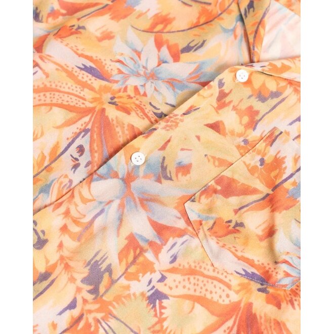 Macaw Jungle Camp Shirt in Red