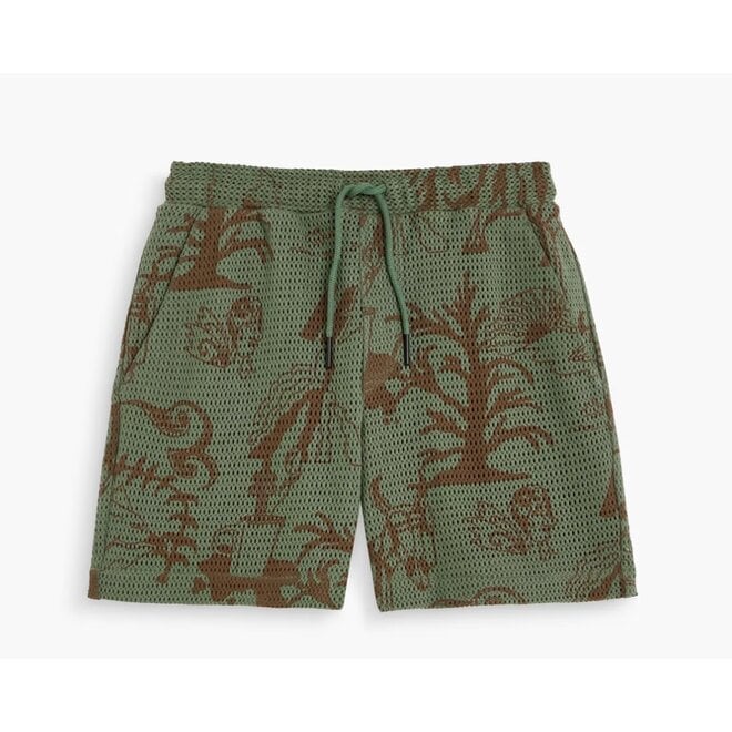 Poplan Net Porto Shorts in Green