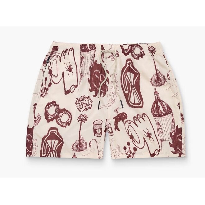 Cantina Swim Shorts in Red