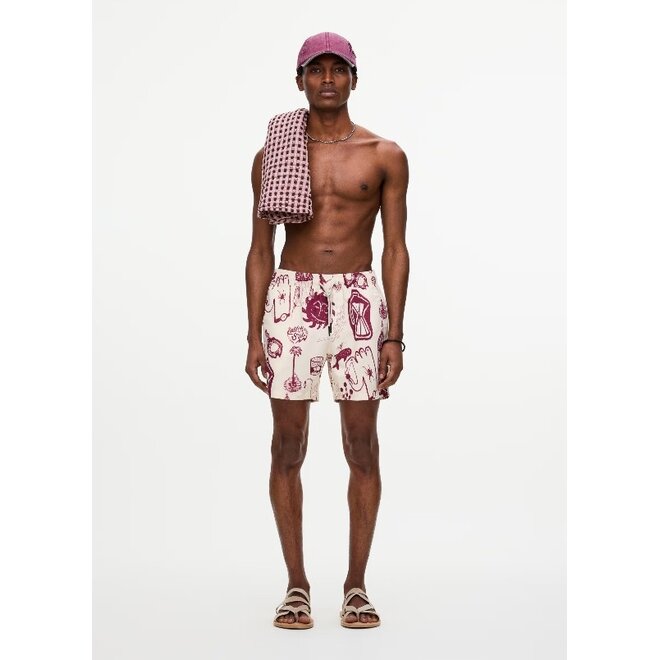 Cantina Swim Shorts in Red