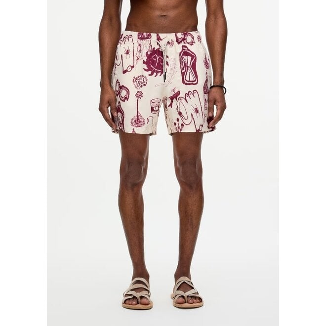 Cantina Swim Shorts in Red