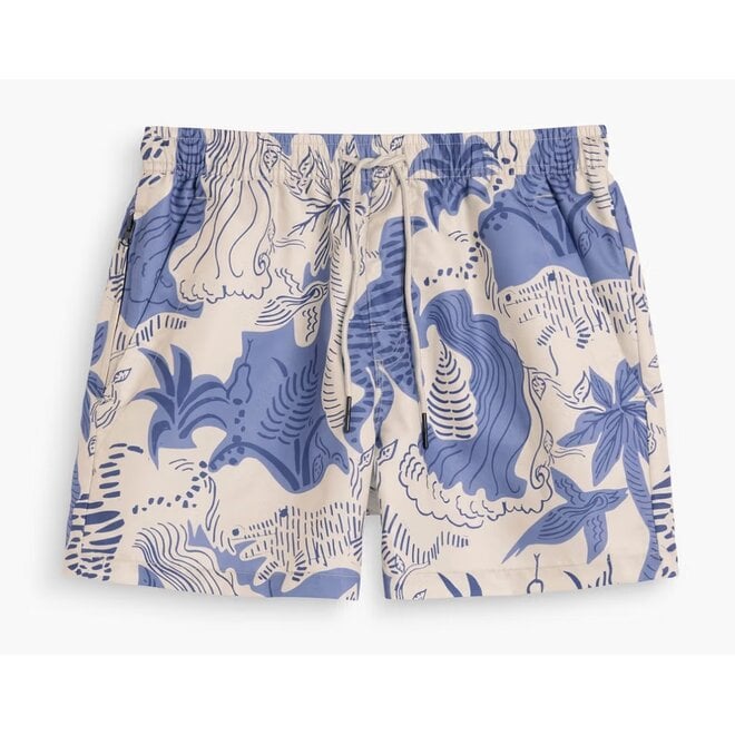 Mystea Swim Shorts in Blue/White