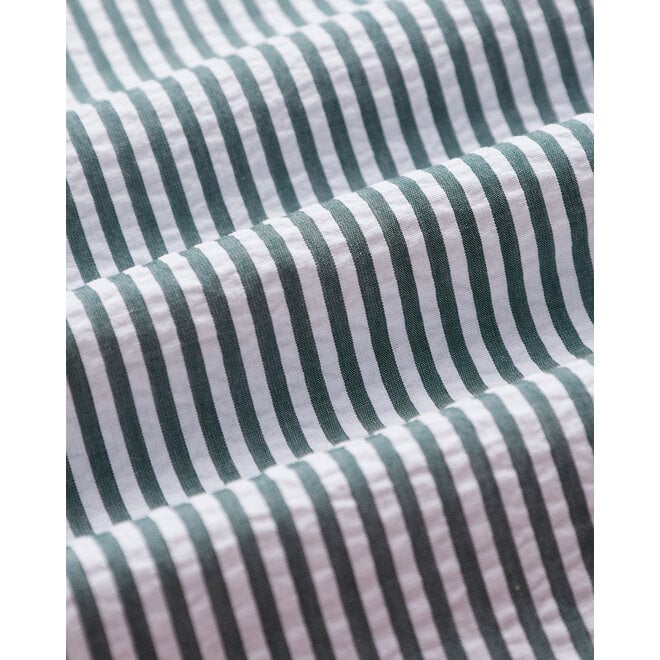 Atlantico Seersucker Striped Shirt in Green