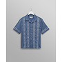 Didcot Embroidered Shirt in Border Blue