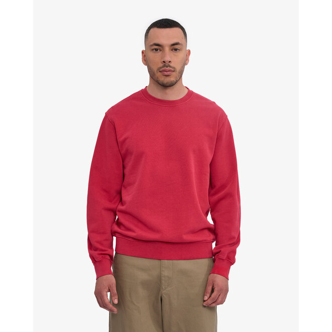 Classic Organic Crew in Faded Red