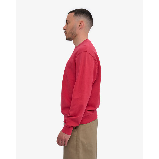 Classic Organic Crew in Faded Red