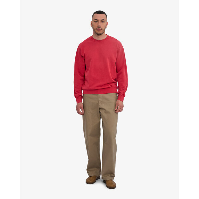 Classic Organic Crew in Faded Red