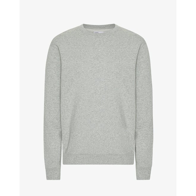 Classic Organic Crew in Heather Grey