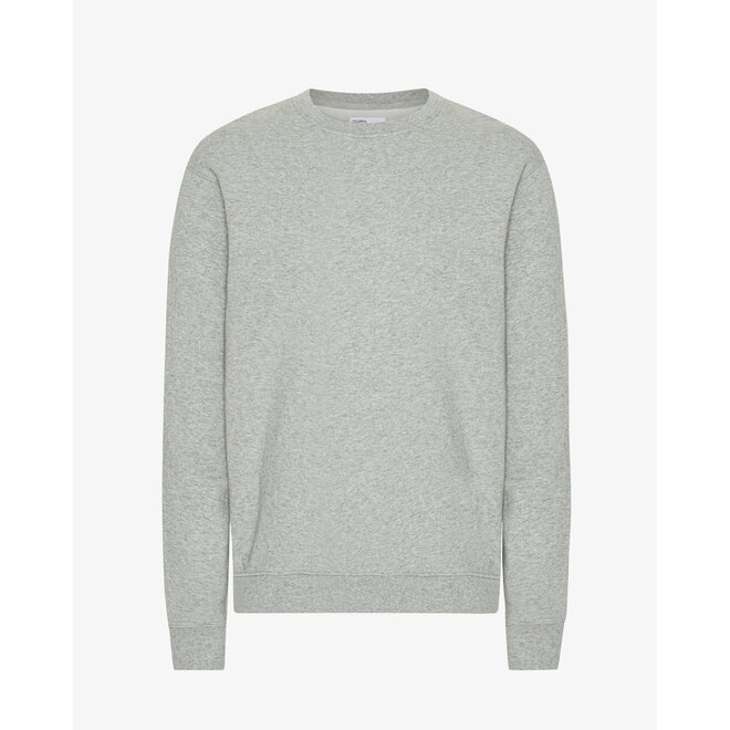 Classic Organic Crew in Heather Grey