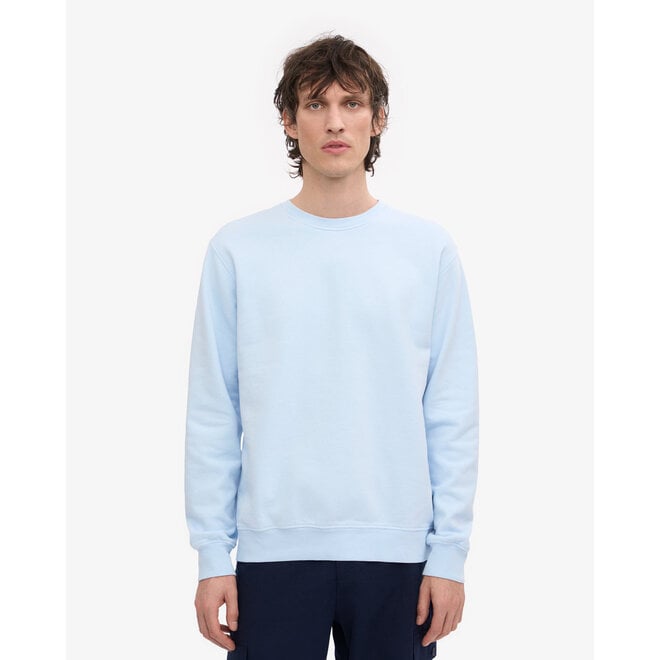 Classic Organic Crew in Polar Blue