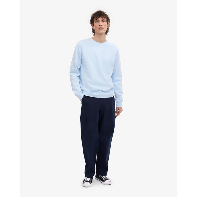Classic Organic Crew in Polar Blue