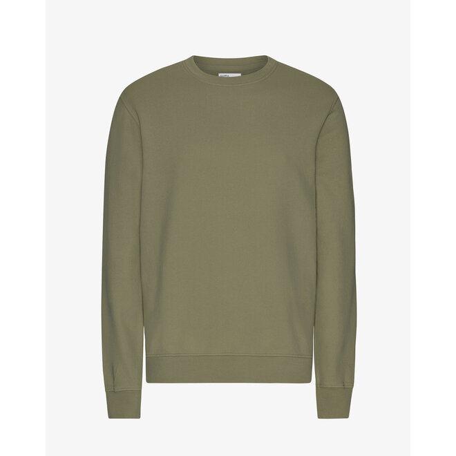 Classic Organic Crew in Dusty Olive