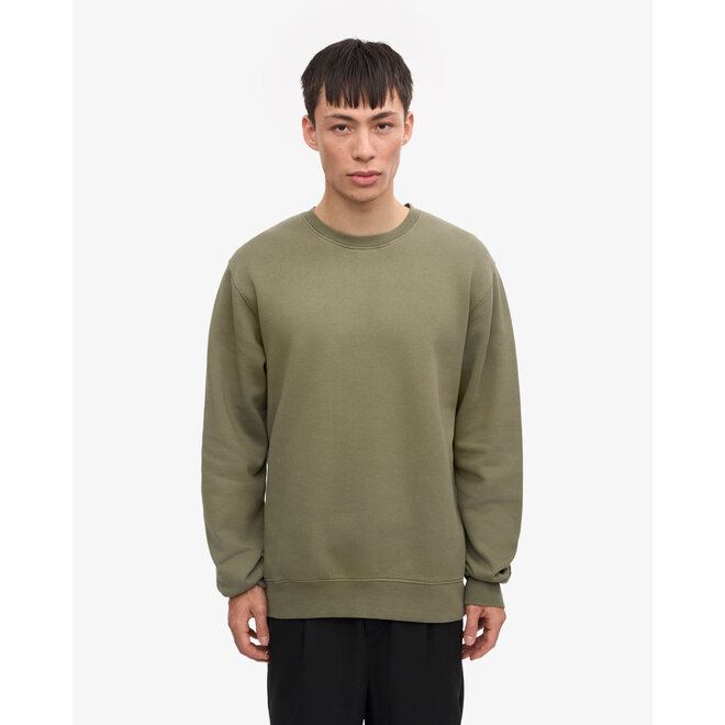 Classic Organic Crew in Dusty Olive