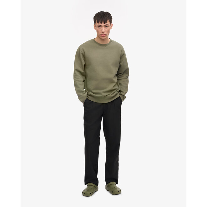 Classic Organic Crew in Dusty Olive