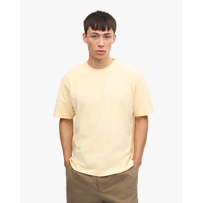 Oversized Organic T-Shirt in Soft Yellow
