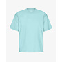Oversized Organic T-Shirt in Teal Blue