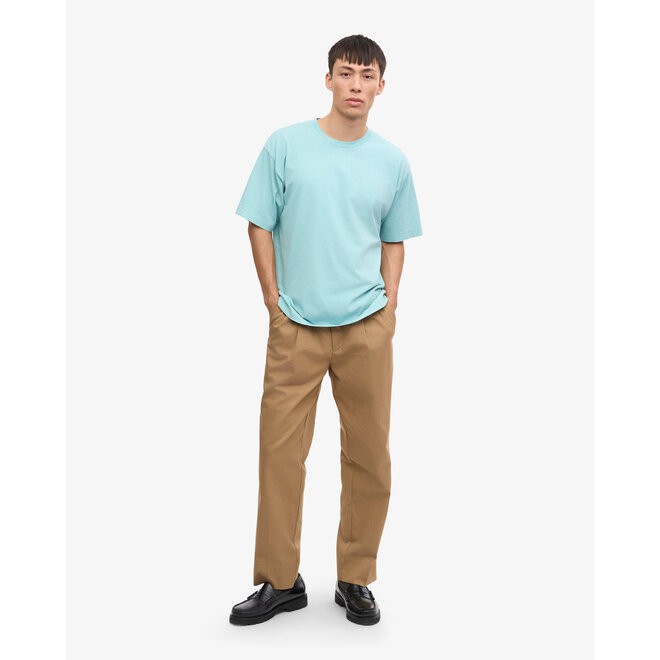 Oversized Organic T-Shirt in Teal Blue