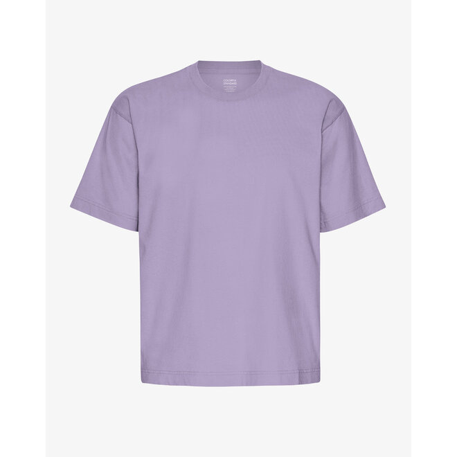 Oversized Organic T-Shirt in Purple Jade