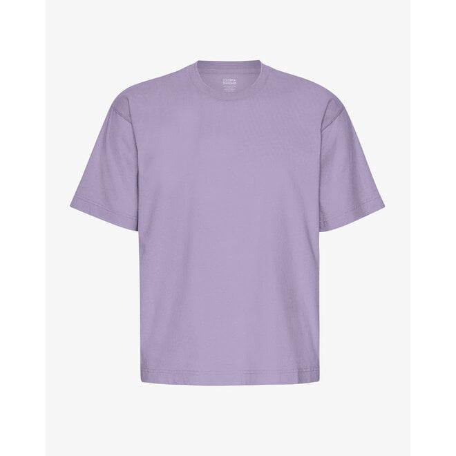 Oversized Organic T-Shirt in Purple Jade