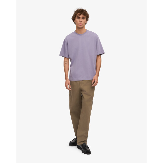 Oversized Organic T-Shirt in Purple Jade