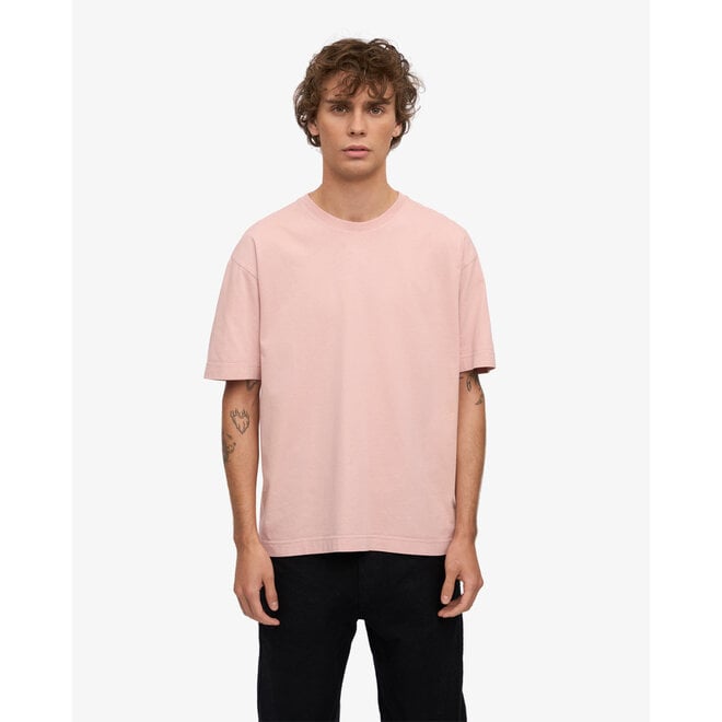 Oversized Organic T-Shirt in Faded Pink
