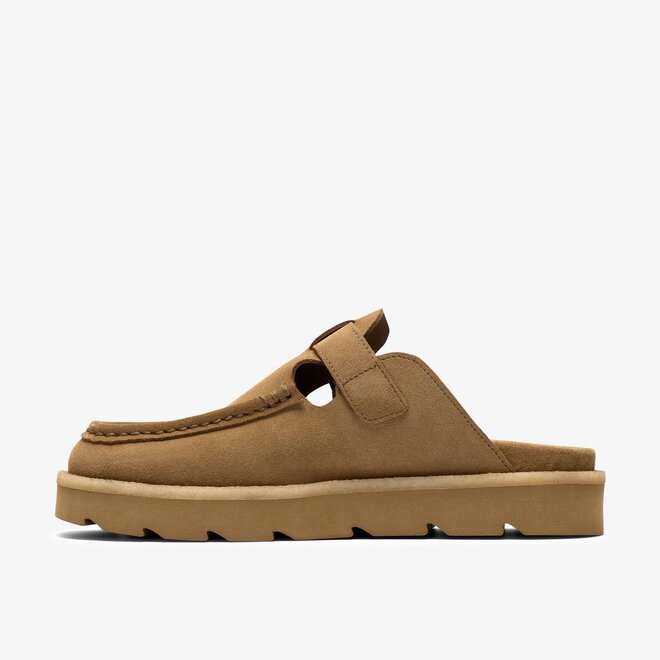 Meare Mocc in Dark Sand Suede