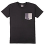 Pocket Tee in Black/Indigo Jacquard